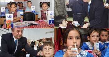 ALBAYRAK İLKOKULUNDA SÜT DAĞITIMI