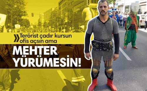 Almanya'da mehter yürüyüşüne polis müdahalesi