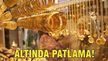 Altın alışverişinde patlama oldu !