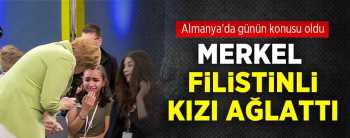 Angela Merkel Filistinli kızı ağlattı