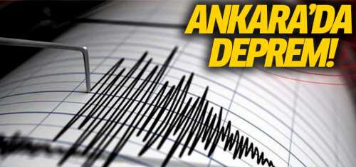 Ankara'da 3,5  deprem!