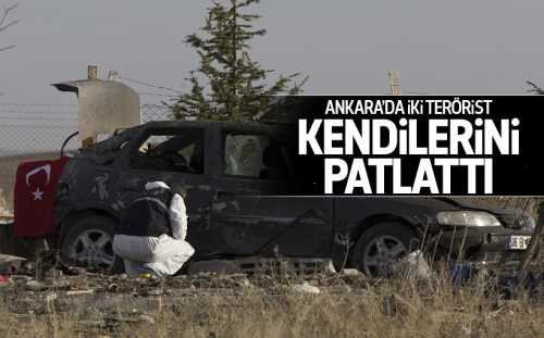 Ankara'da iki terörist kendilerini patlattı