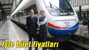 ANKARA-İSTANBUL Bilet fiyatları belli oldu