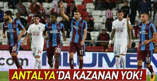 Antalya 1-1 Trabzon Spor