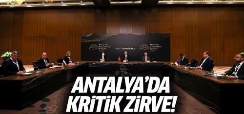 Antalya'da tarihi üçlü zirve sona erdi