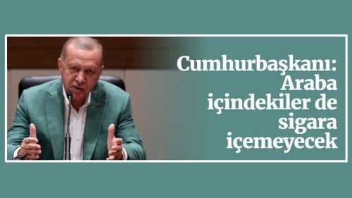 Araba kullanırken sigara içilmeyecek  