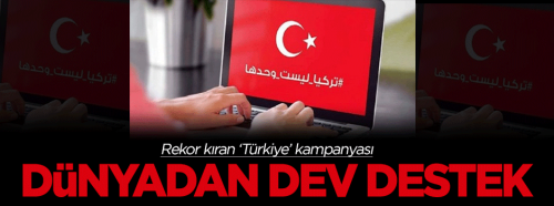 Arapça 'Türkiye' etiketine büyük destek