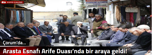 Arasta Esnafı Arife Duası’nda bir araya geldi!