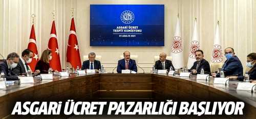 Asgari ücret pazarlığı bugün başladı