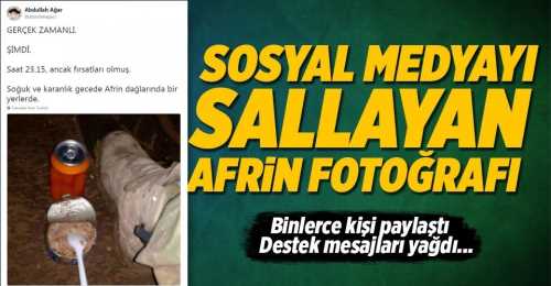 Askerimizin Akşam yemeği bu Siz Akşam yemeğinizi sıcak yiyin diye Savaşıyorlar