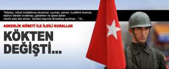 Askerlik nöbeti ile ilgili önemli değişiklik