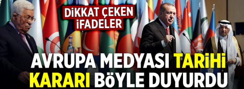 Avrupa medyası: Filistin'in başkenti "KUDÜS"ü böyle gördü