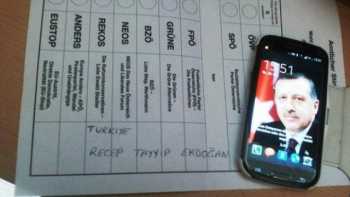 Avusturya'da Oy Pusulalarından R.T.Erdoğan Çıktı