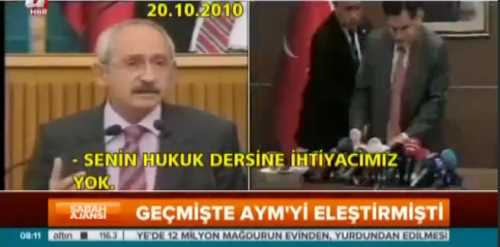 AYM'ye destek veren Kılıçdaroğlu geçmişte eleştirmişti
