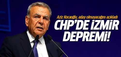 Aziz Kocaoğlu, İzmir'e aday olmayacak