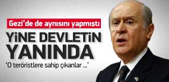 Bahçeli: O teröristlere sahip çıkanlara sert mesaj verdi