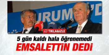Bahçeli İhsanoğlu'nuna Emsalettin dedi