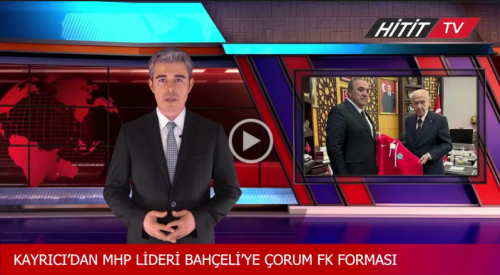 Bahçeli'ye Çorum FK forması hediye edildi