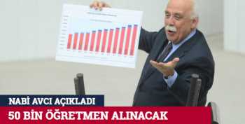 BAKAN AVCI:50 bin öğretmen alınacak