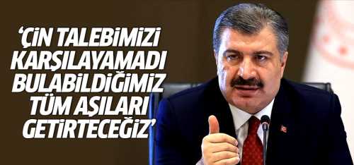 Bakan Koca Nisan'dan sonra İthal aşıya gerek kalmayacak
