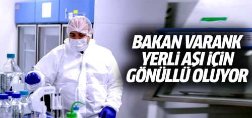 Bakan Mustafa Varank yerli aşı için gönüllü oluyor!