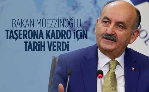 Bakan taşerona kadro için tarih verdi