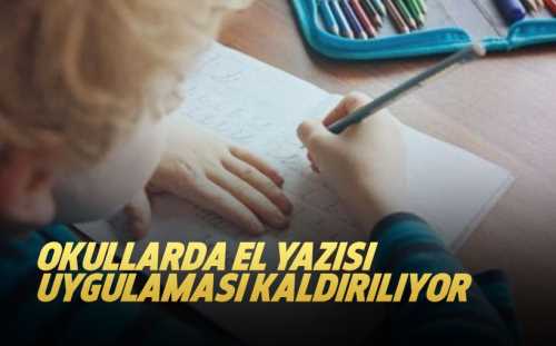 Bakan Yılmaz,Okullarda el yazısı uygulaması kaldırılıyor