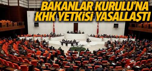 Bakanlar Kurulu'na KHK yetkisi yasallaştı