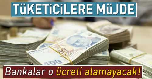 Bankalarda O Ücret kalktı