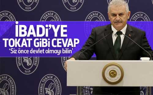  Başbakan'dan Irak'lı İbadi'ye sert tepki