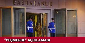 Başbakan Davutoğlu'ndan  "Peşmerge" açıklaması