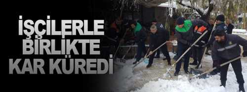 Başkan Adayı Aşgın Kar Kürüdü