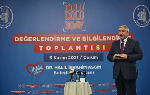 Başkan Aşgın dolu dolu 30 aylık icraatlarını anlattı
