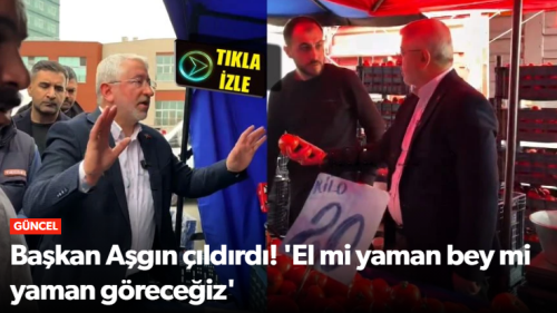 Başkan Aşgın Pazarcının İpliğini Pazara Çıkardı!
