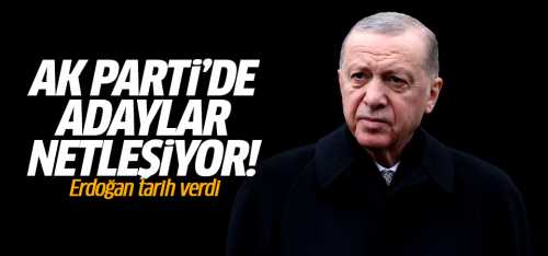Başkan Erdoğan  "Adaylarımızı Aralık ayının sonuna doğru açıklayacağız" dedi!