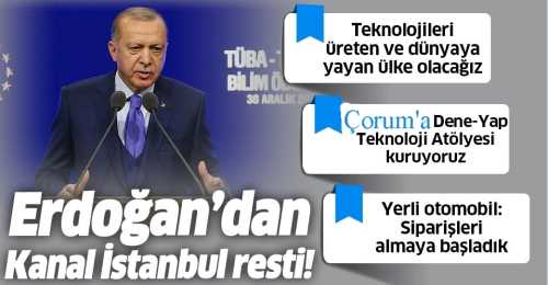 Başkan Erdoğan "Çorum'a Dene-Yap Teknoloji Atölyesi kuracağız" dedi