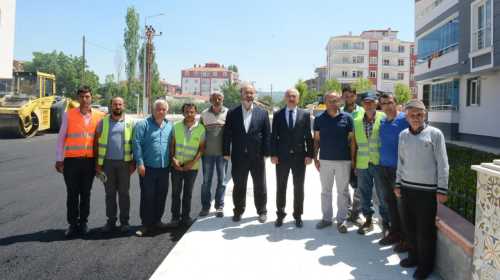 Başkan Gül, asfalt çalışmalarını inceledi