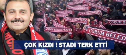 BAŞKAN KÜLCÜ SONUCA İSYAN ETTİ VE STADI TERK ETTİ