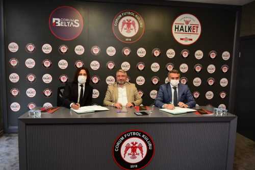 Belediye ve Çorum FK sponsorluk anlaşmasını imzaladı
