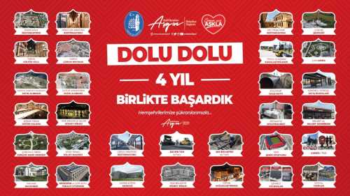 Belediyede dolu dolu 4 Yıl 