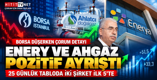 Borsa Düşerken Çorum Detayı: ENERY ve AHGAZ İlk 5'te