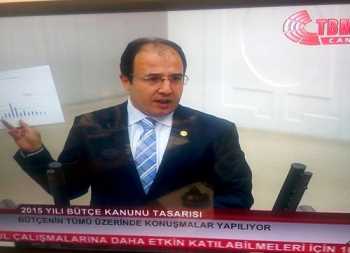 CAHİT BAĞCI, MECLİS’TE 2015 BÜTÇESİNİ AÇIKLADI