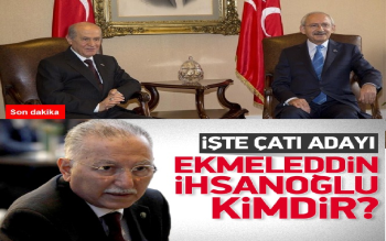 Çatı aday Ekmeledin İhsanoğlu