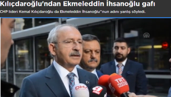 Çatı adayın ismini yanlış söyledi