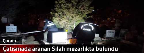 Çatışmada aranan Silah mezarlıkta bulundu 