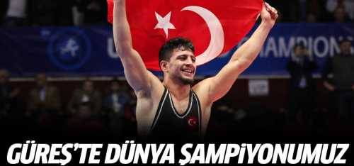 Cengiz Arslan Güreş Şampiyonası'nda Dünya şampiyonu oldu