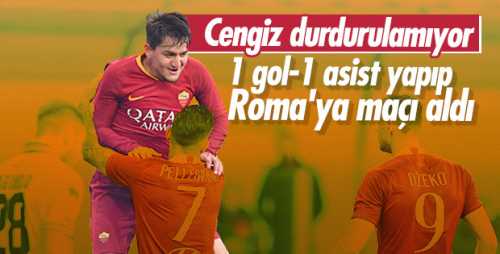  Cengiz Ünder Roma'ya Üç Puanı getirdi