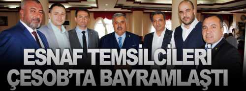 ÇESOB'da Bayramlaşma törenine katılım yoğun oldu