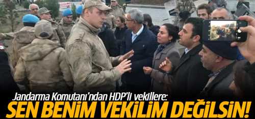 Cesur Yürek Askerimiz HDP'li vekile Sen benim vekilim değilsin