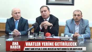 Ceylan, İl Genel Meclisi AK Parti Gurubu'nu ziyaret etti